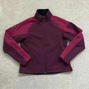 Marmot Alsek 2 Tone Mock Neck Full Zip Outdoor Jacket Soft Shell Women Size XL,